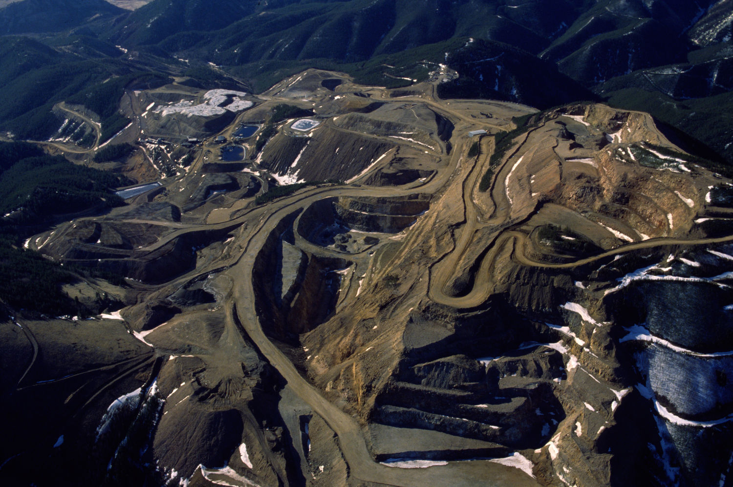 Zortman Mine, April 1990
